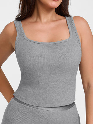 Cotton Ribbed Tank Top