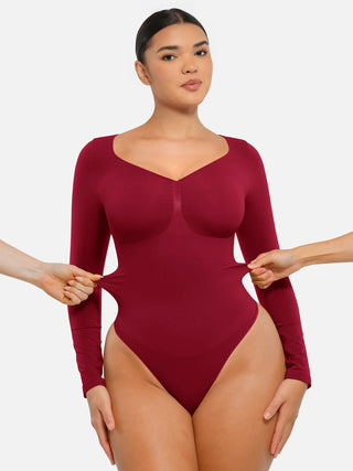 Long Sleeve Thong Bodysuit 
